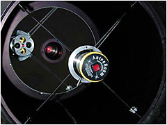 Laser aligning the secondary of an RCOS Ritchey-Chretien.